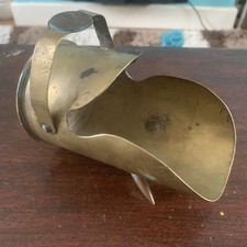 1915 WW1 trench art brass shell case coal scuttle  