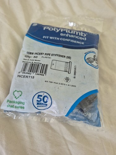 Polyplumb 15mm incert pipe - polyplumb.,