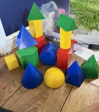 14 X 3D Shapes Plastic Large