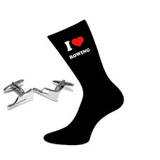 I Love Rowing Socks & Rowing