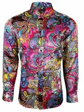 MENS PAISLEY MODs 60s SATIN