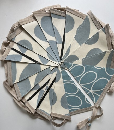 Handmade oilcloth bunting - handmade,