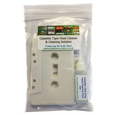 Cassette Tape Head Cleaner With Cleaning Fluid