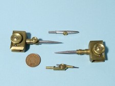 4 x Antique Brass BEAM COMPASS Fittings Inside Handmade Wooden Case