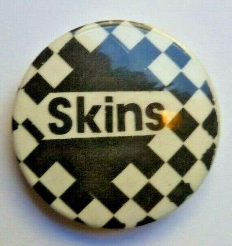 Skins 1970s 80s original pin - 1970s/80s,