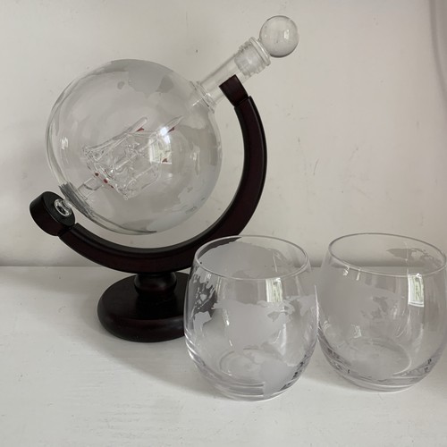 Whiskey decanter globe - whiskey,