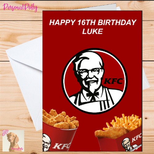 Personalised kfc card birthday - personalised,