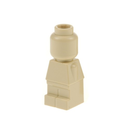 Lego micro figure beige - 1x,