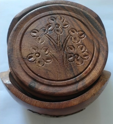 Carved walnut wood - in,