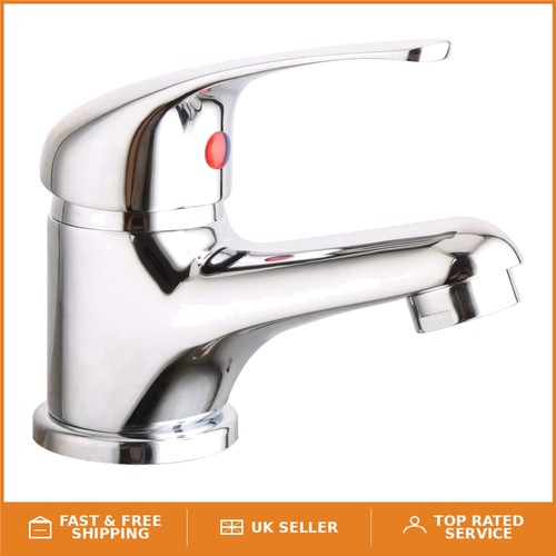 Compact brass basin mixer - brass, tap