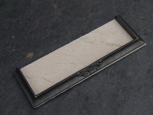 Cream marble fireplace hearths - marble,