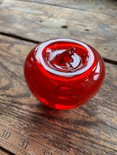 VINTAGE | Red Glass Apple
