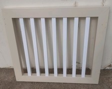 Cream with white spindles Upvc Decking Gate 990mm W 870mm H New Hinges and latch