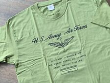 WWII B17 aircraft "Memphis Belle" t shirt data plate. 91st Bomb group 324th Sq.