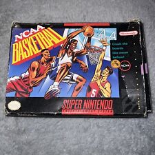 NCAA Basketball SNES Super Nintendo Game NTSC Version good Con 