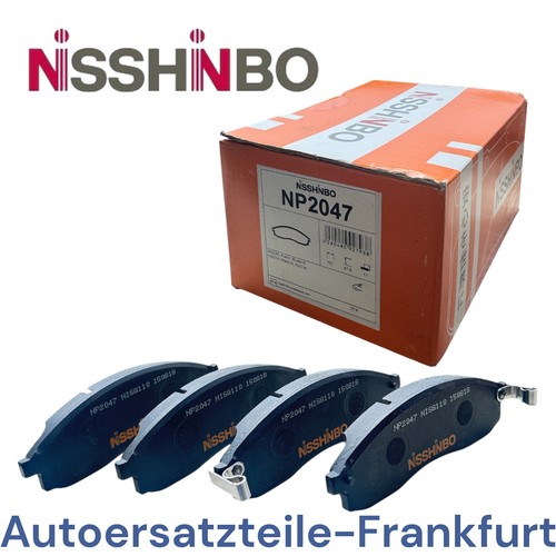 Nisshinbo front brake - pads, for