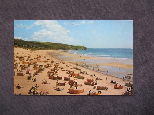 1970s postcard beach near - beach, two