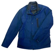 Blue Harbour Mens M&S Vintage Patch Pocket Jacket With Stormwear Zip Medium Navy