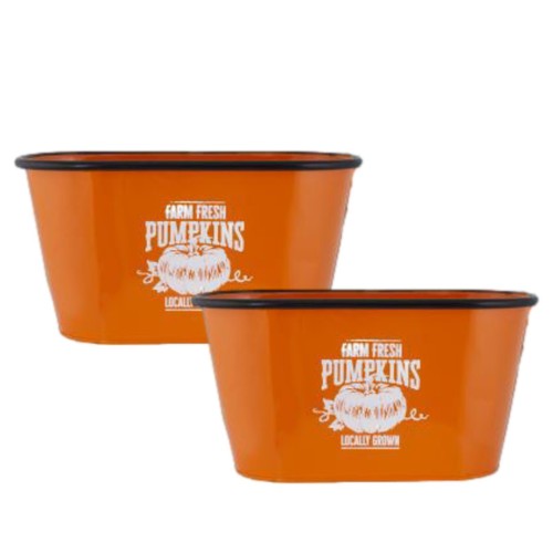2pc orange tin - 2pc, halloween