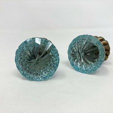 Blue Vintage Glass Knob home
