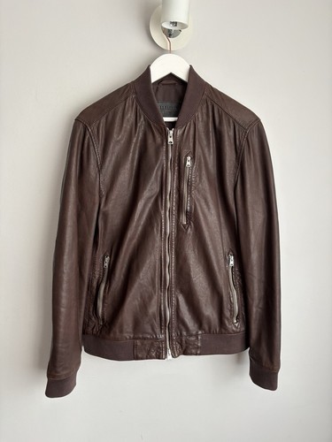 All saints leather bomber - saints,