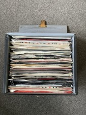 45s Vinyl Records Box Of