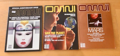 Omni magazines 3 vintage - magazines,