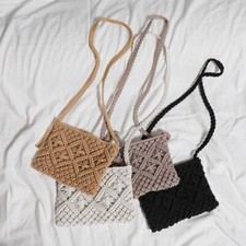 Tassel Straw Purse Woven Bag