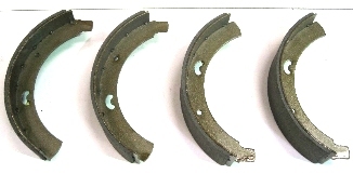 Front brake shoes top - front,