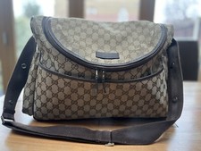 Authentic Gucci diaper bag,monogram Canvas Beige Crossbody