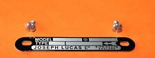 LUCAS K2F MAGNETO TRIUMPH NORTON BSA BLACK MAGNETO LABEL JOSEPH LUCAS + SCREWS
