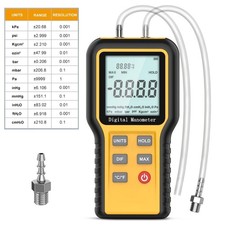 Digital manometer dual port - dual,