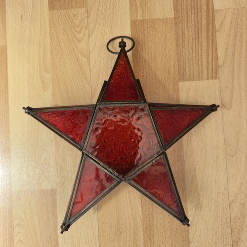 Red star lantern metal - lantern,