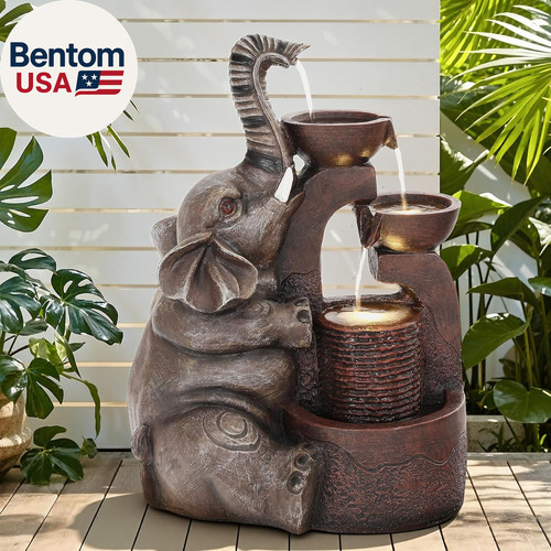 Outdoor fountain 3 tier - outdoor, 3-tier