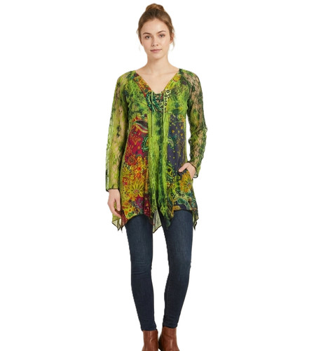 Women gypsy boho cotton - cotton, tunic