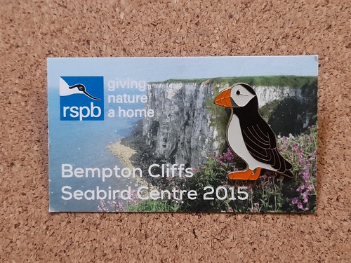 Rspb puffin 2015 charity - puffin, pin