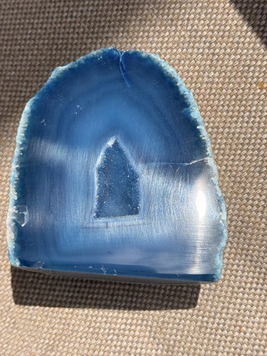 Blue dyed agate - dyed,