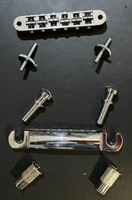 GOTOH TOM BRIDGE + STOP TAILPIECE - CHROME (METRIC)