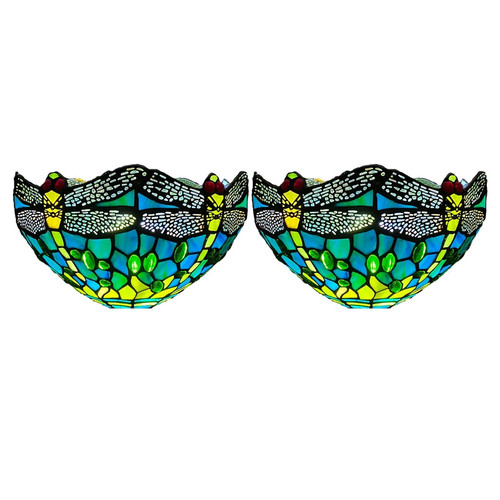 Pair tiffany wall - of,