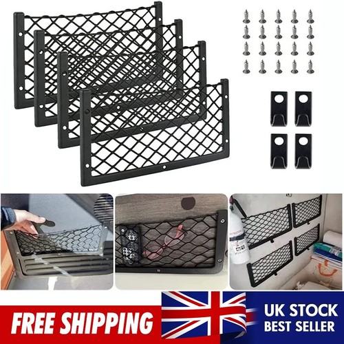 Large storage net pocket - 4x,