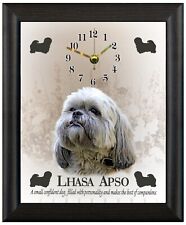 Llasa Apso Gift Present clock wall or freestanding
