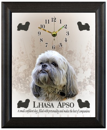 Llasa apso gift - gift, clock