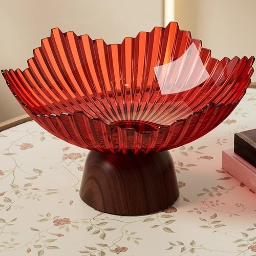 Pedestal fruit serving bowl - fruit,