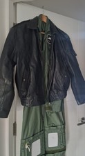 Royal Air Force Tornado 25 Squadron Type Leather Flying Jacket, Size 40 medium