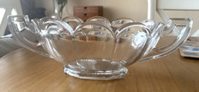 Vintage Art Deco Chippendale Krys-Tol Heavy Glass Bowl 1910-1930