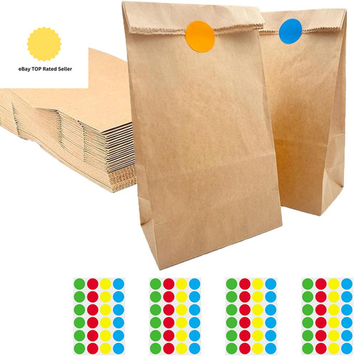 50pcs kraft brown paper lunch - 50pcs,