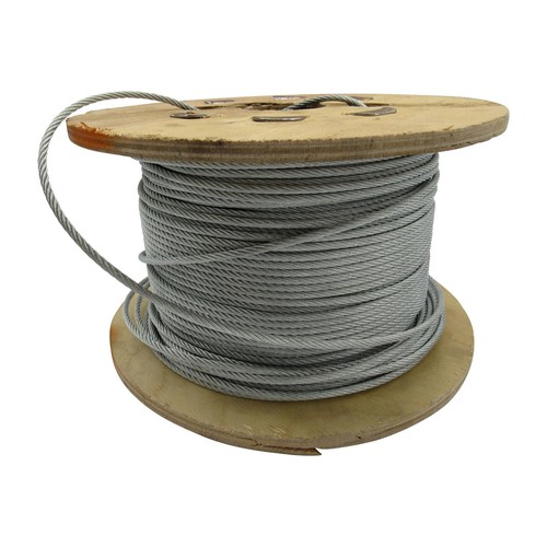 Galvanised steel wire rope 7x7 - wire,
