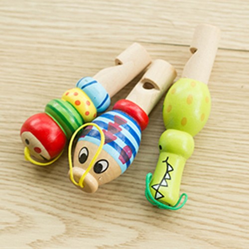 Wooden whistle cartoon mini - whistle,