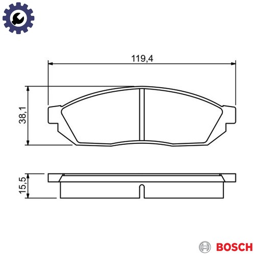 Brake pad set disc - pad,