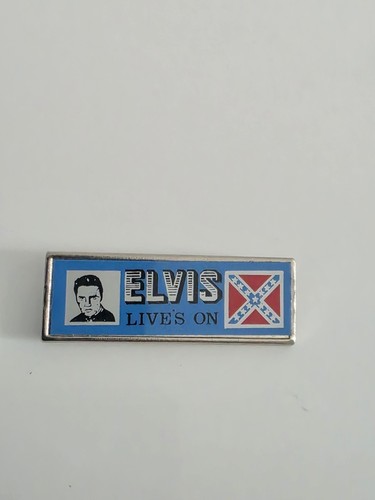 Elvis lives pin badge - lives,